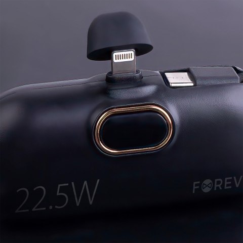 Forever mini power bank MTB-100 22.5W 5000 mAh Lightning czarny
