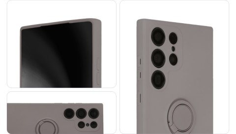 Nakładka Finger Ring do Samsung Galaxy S23 FE jasnoszara