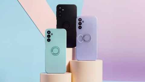 Nakładka Finger Ring do Samsung Galaxy S23 FE jasnoszara