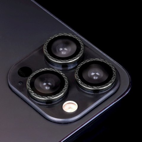 Zestaw szkieł na aparat do iPhone 11 black rhombus (2 sztuki)