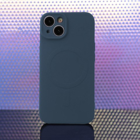 Nakładka Simple Color Mag do iPhone 15 6,1" granatowa