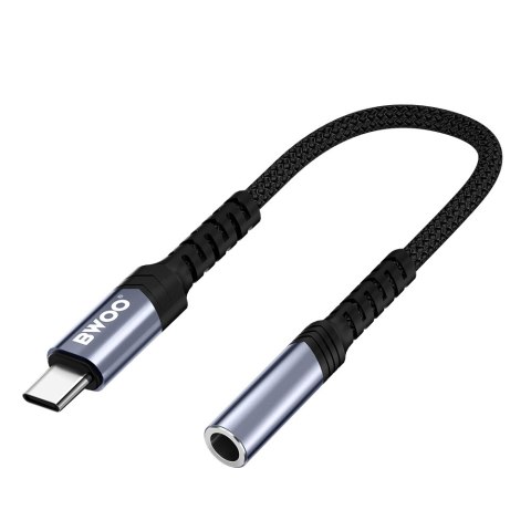 BWOO adapter AUX 3.5mm - USB-C czarny BZ47