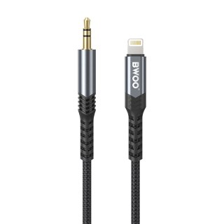 BWOO kabel AUX 3.5mm - Lightning BO-AUX068 czarny