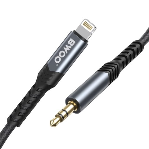 BWOO kabel AUX 3.5mm - Lightning BO-AUX068 czarny