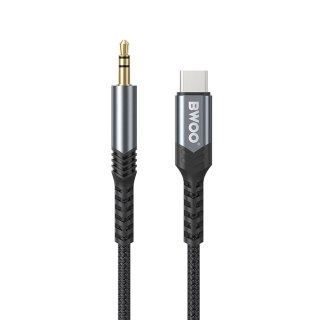 BWOO kabel AUX 3.5mm - USB-C BO-AUX066 czarny