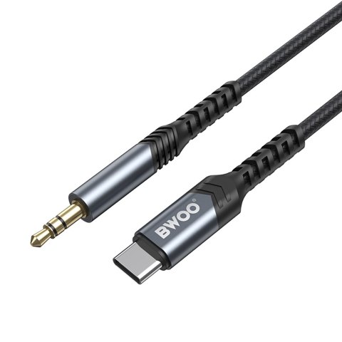 BWOO kabel AUX 3.5mm - USB-C BO-AUX066 czarny