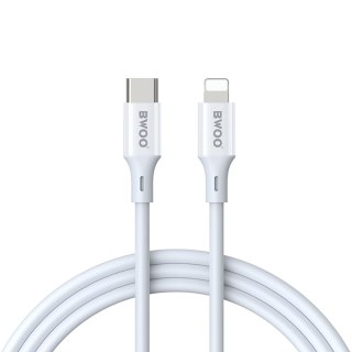 BWOO kabel USB-C - Lightning 1m 27W ABS + TPE X283 C-L biały