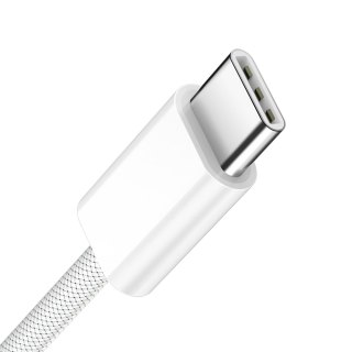 BWOO kabel USB-C - USB-C 1m 60W do iPhone 15 BO-X284 biały