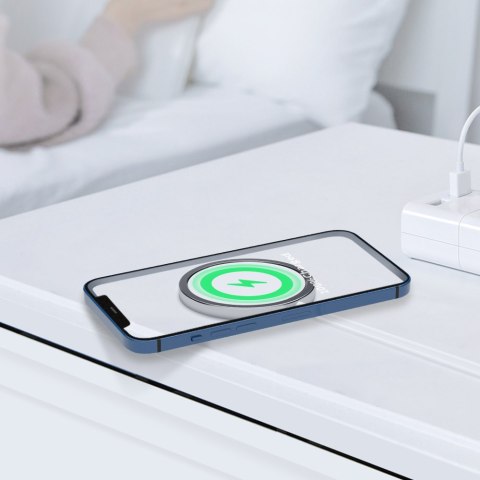 BWOO ładowarka bezprzewodowa PD WL-12 15W biała