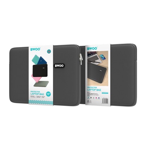 BWOO laptop bag size 15" szara