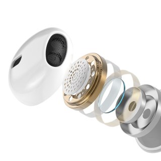 BWOO słuchawki BO-HF05 Wired Earphone 3.5mm stereo białe