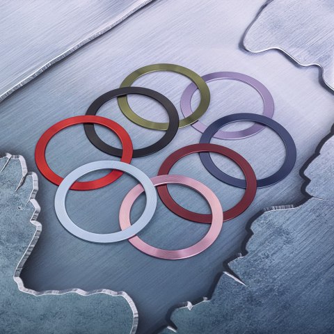 Metal Ring (2szt.) czerwony