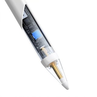 OS-Baseus rysik Smooth Writing 2 Series Stylus Lite with LED Indicators, Moon White (Active version with type-C cable and active