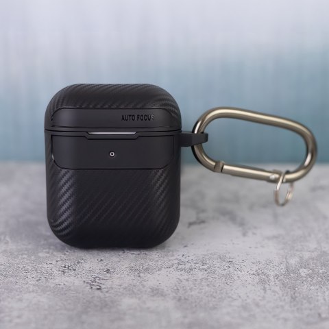 Etui Carbon do Airpods / Airpods 2 czarne