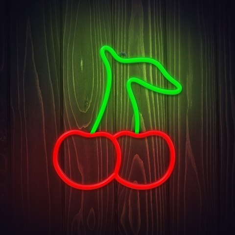 Neon LED CZEREŚNIA zielono czerwona NNE23 Neolia