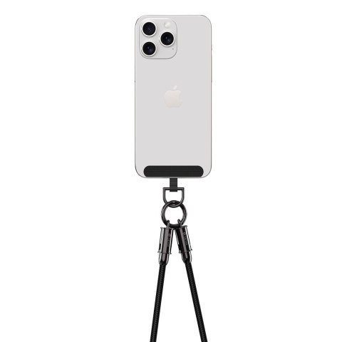 Devia kabel uniwersalna smycz 2w1 PD USB-C - Lightning 1,2 m 27W czarny