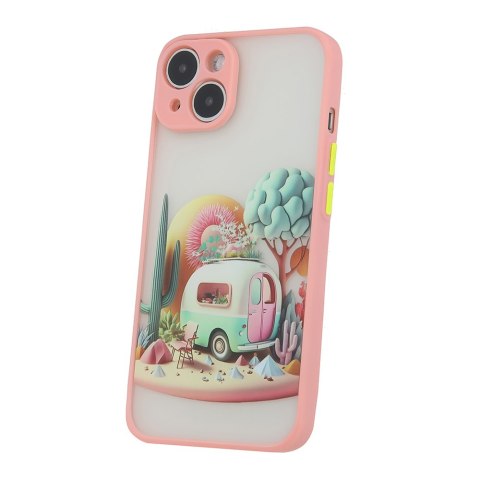 Nakładka Ultra Trendy do iPhone 13 Pro 6,1" Travel różowa