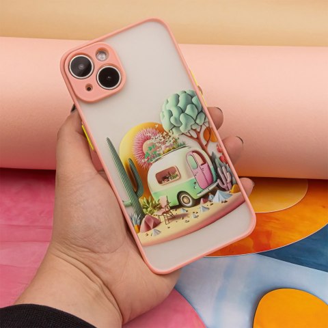 Nakładka Ultra Trendy do iPhone 14 Pro 6,1" Travel różowa