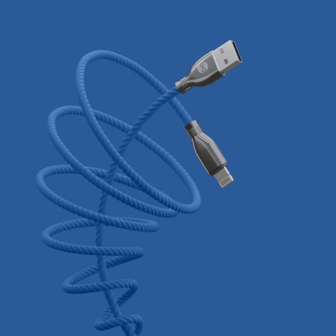 Forever kabel Tornado USB - Lightning 1,0 m 3A granatowy