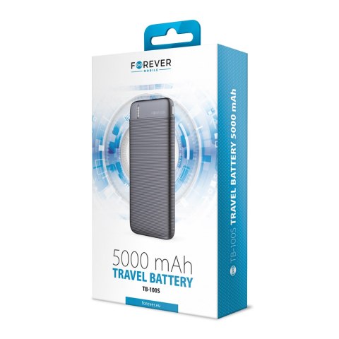 Forever power bank TB-100S 5000 mAh czarny