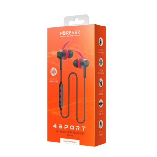 Forever słuchawki Bluetooth 4Sport BSH-400 dokanałowe czerwone
