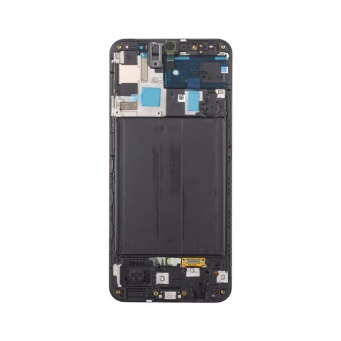 LCD + Panel Dotykowy Samsung A50 A505 GH82-19204A GH82-19713A GH82-19289A czarny z ramką oryginał