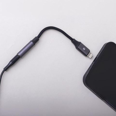 Forever adapter audio AJL-01 jack 3,5 mm - Lightning czarny