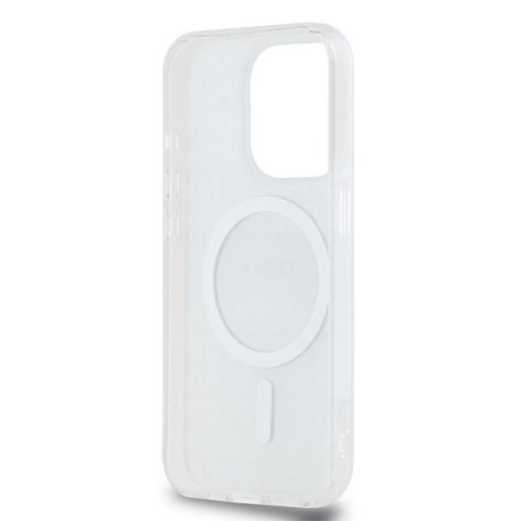 DKNY nakładka do iPhone 15 Pro Max 6,7" DKHMP15XHRHSEE czarna HC Magsafe pc tpu repeat texture pattern w stripe