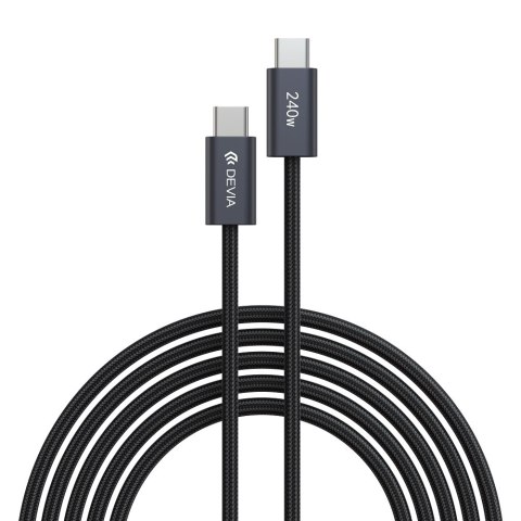 Devia kabel Extreme EC652 PD USB-C - USB-C 2,0 m 240W czarny