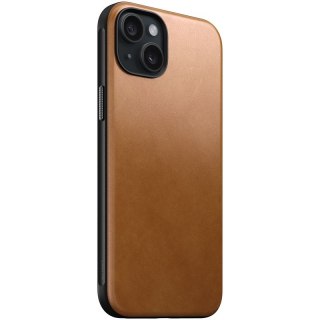 Nomad Modern Leather etui do iPhone 15 Plus 6,7" jasnobrązowe