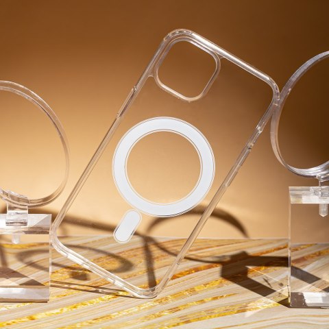 Nakładka Anti Shock 1,5 mm Mag do iPhone 13 6,1" transparentna big hole