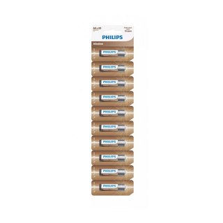 Bateria PHILIPS AA LR6 Zrywka 10szt Alkaline