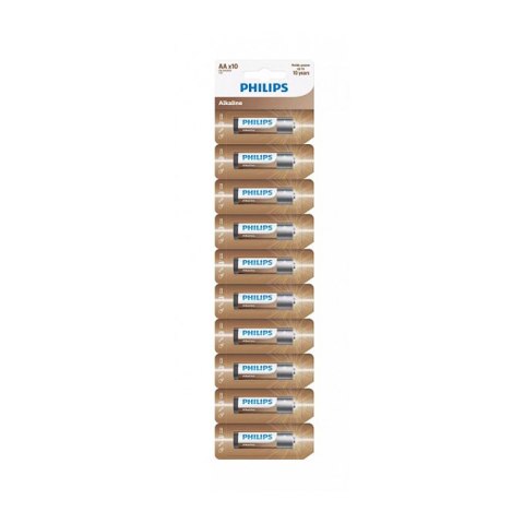 Bateria PHILIPS AA LR6 Zrywka 10szt Alkaline