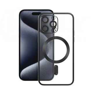 Vmax nakładka Electroplating Mag TPU do iPhone 16 Plus 6,7" czarna