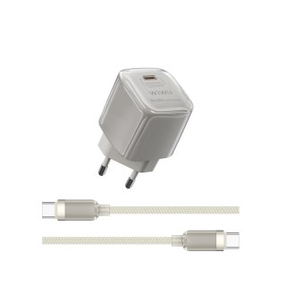 WIWU ładowarka Jello 20W GaN Charger Sets Wi-U016 C-C, EU Plug