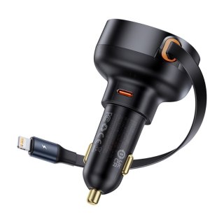 Baseus ładowarka samochodowa PD Enjoyment Pro Car Charger + kabel USB-C 55W czarna
