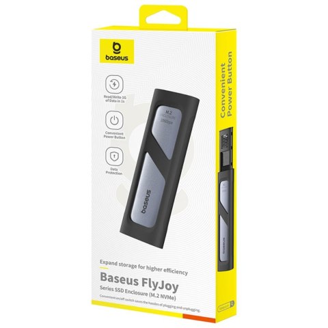 Baseus obudowa dysku FlyJoy Series SSD Enclosure (M.2 NVMe) Space Grey