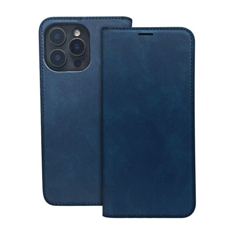 Etui Smart Suede do Samsung Galaxy A15 4G / A15 5G granatowe