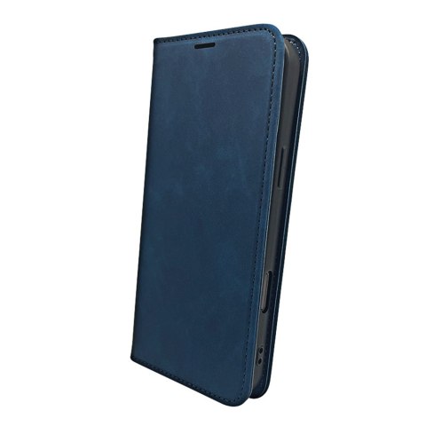 Etui Smart Suede do iPhone 16 Plus 6,7" granatowe