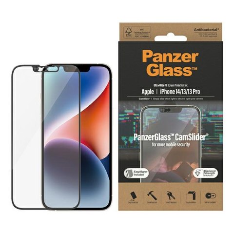 PanzerGlass szkło hartowane Ultra-Wide Fit Camslider do iPhone 14 / 13 / 13 Pro 6.1" z aplikatorem TTT