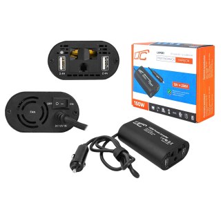 Przetwornica in: 12V DC out: 230V/50Hz, 150W + 2xUSB 5V/2.4A LTC