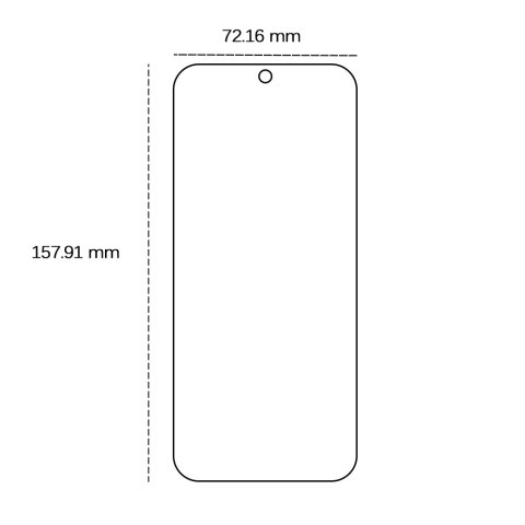 Szkło hartowane 2,5D do Google Pixel 9 Pro XL