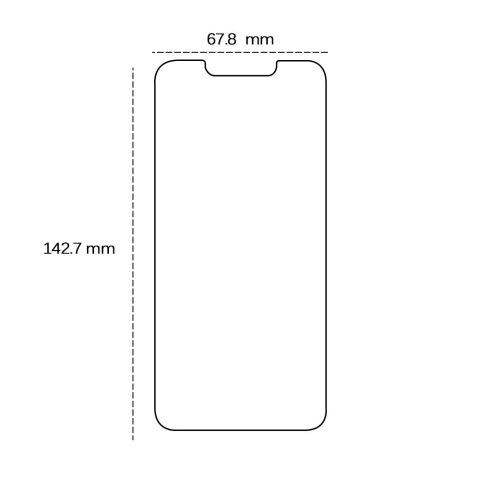 Szkło hartowane 2,5D do iPhone 16e