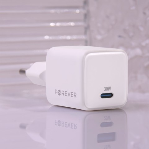 Forever ładowarka sieciowa GaN PD TC-08-30C 1x USB-C 30W biała