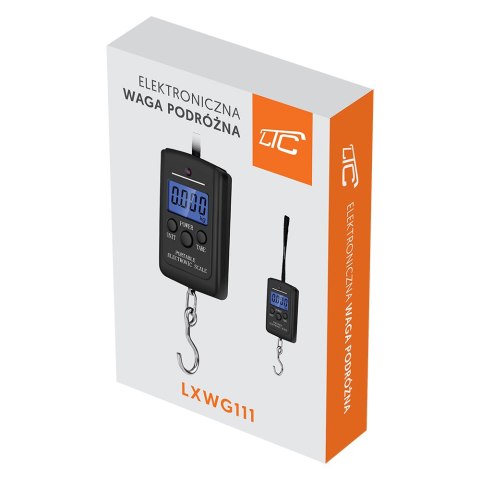 Waga podróżna ręczna czarna 2xAA LTC