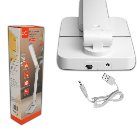 Lampka biurkowa LED 3W, 3000/4500/6000K, regulowana, 1200mAh, biała, LTC