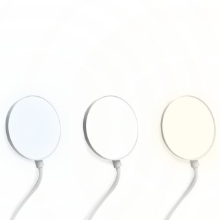Lampka biurkowa LED bezprzewodowa 6W, 3000/4500/6000K, dotykowa, 3000mAh, biała, LTC