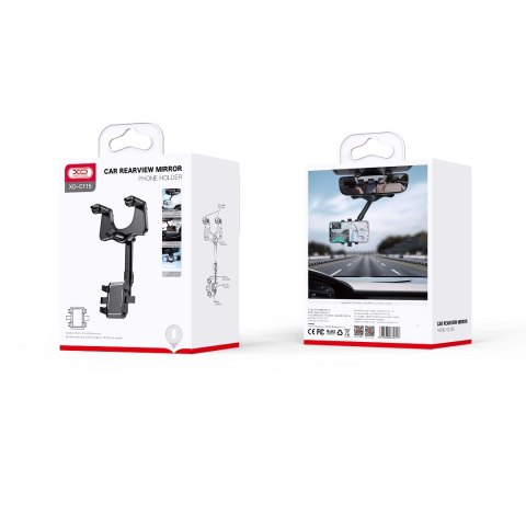 XO uchwyt samochodowy C115 czarny na wsteczne lusterko