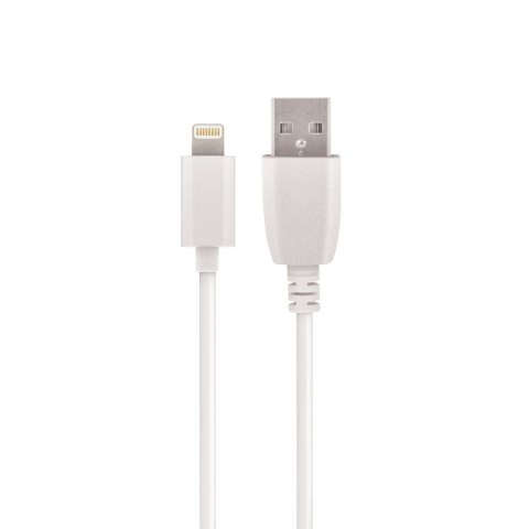 Kabel USB Setty 1m 2,4A MFI Lightning biały R