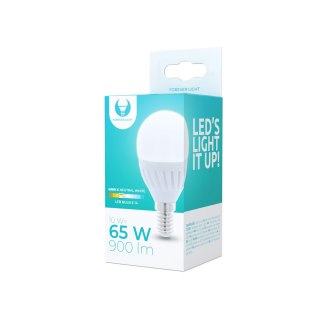 Żarówka LED E14 G45 10W 230V 4500K 900lm ceramiczna Forever Light